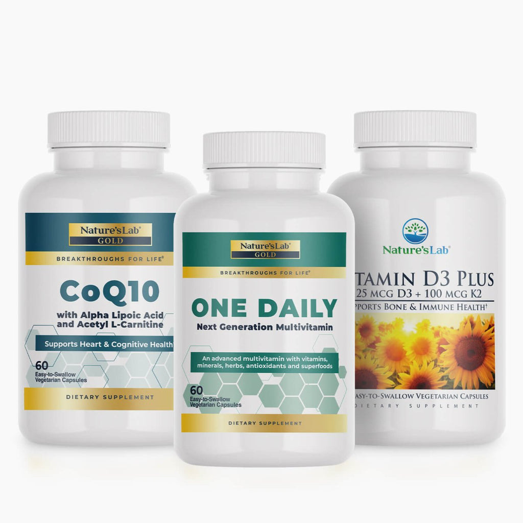 Nature's Lab Gold Fall Wellness Kit — 3-Supplement Bundle for Seasonal Health
