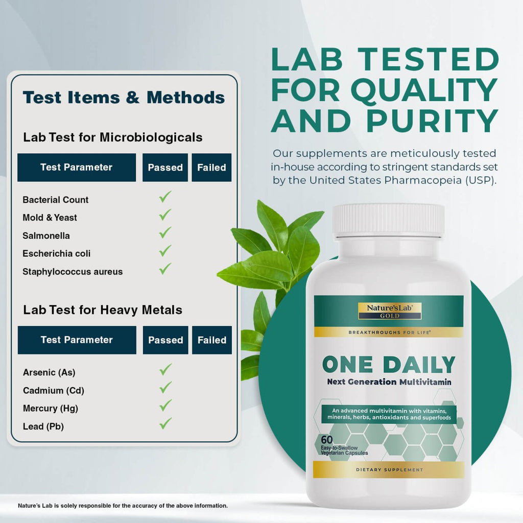 Nature's Lab Gold One Daily Multivitamin — 30+ Nutrients in a Single Capsule