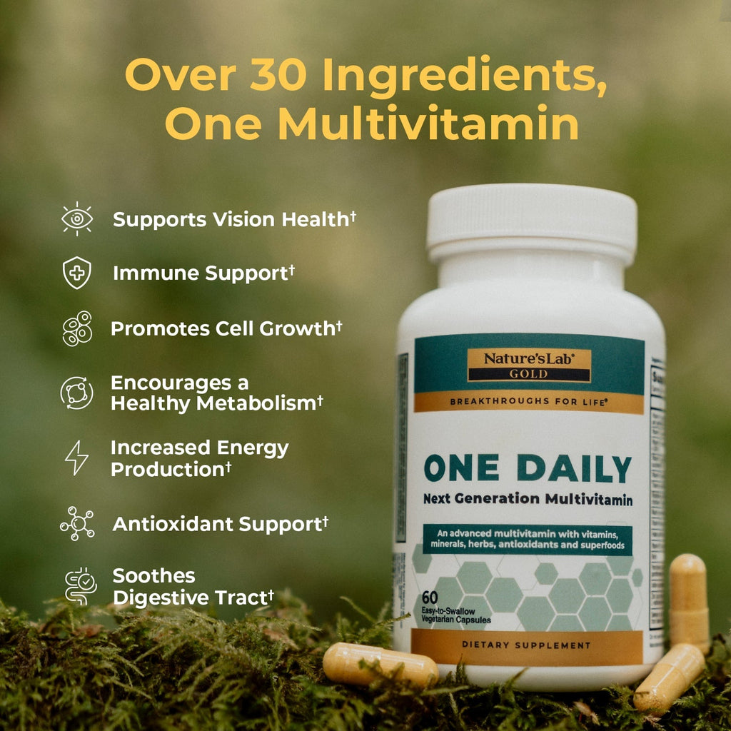 Nature's Lab Gold One Daily Multivitamin — 30+ Nutrients in a Single Capsule